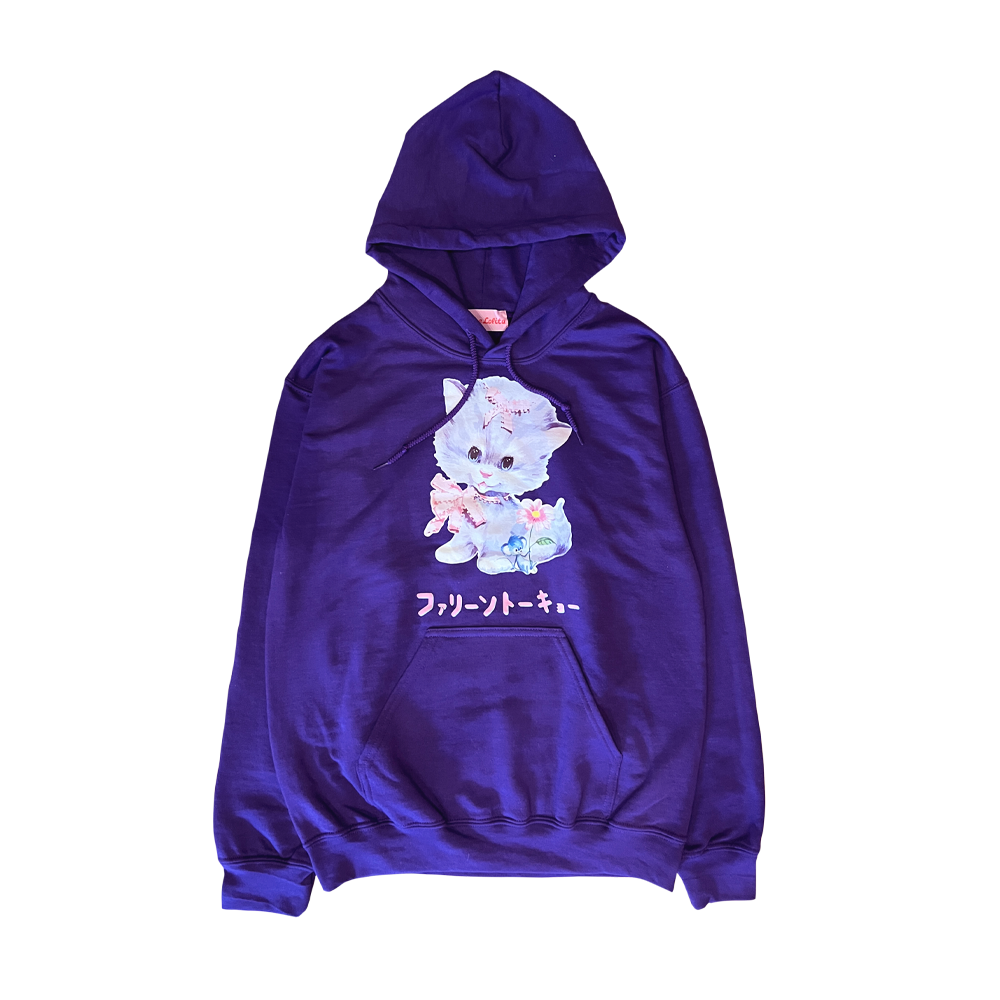 Faline Lolita cat Hoodie purple