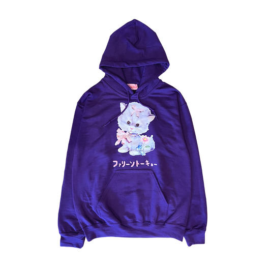 Faline Lolita cat Hoodie purple