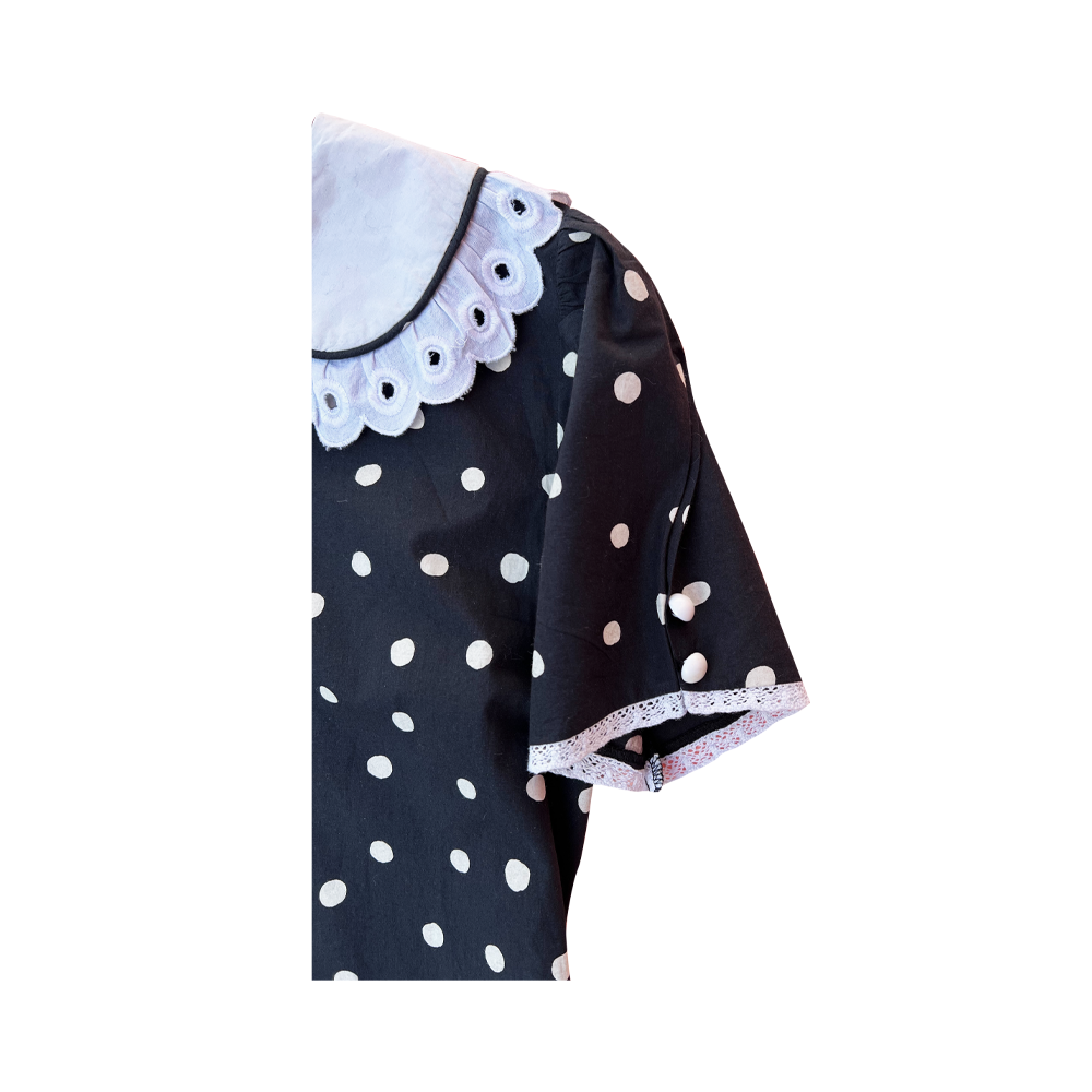 Batsheva Clarice dress Black&White polka dot