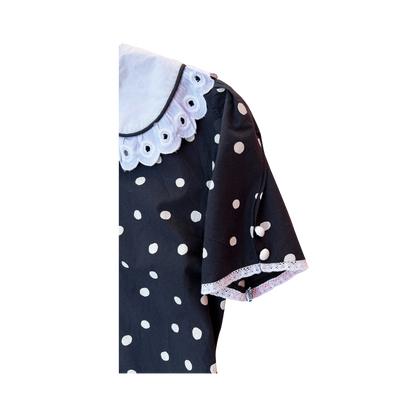 Batsheva Clarice dress Black&White polka dot