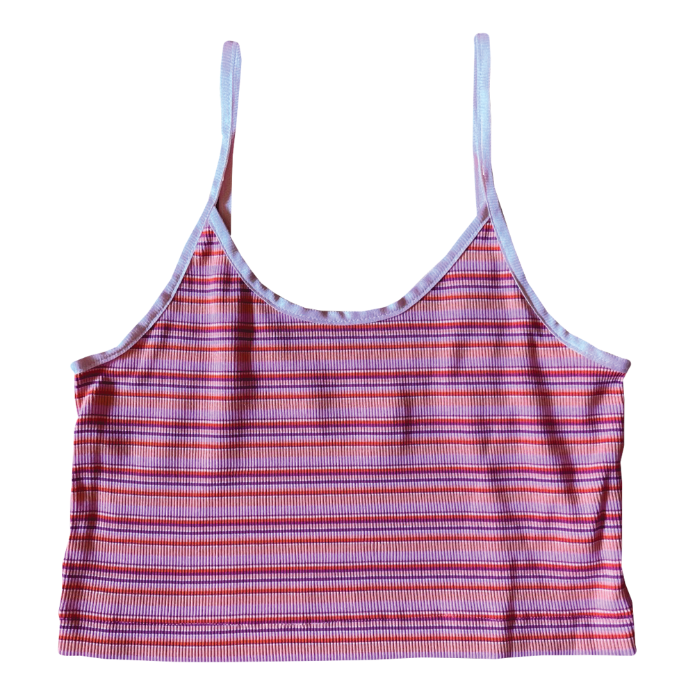 Faline original Stripes camisole(Straps: Babypink)