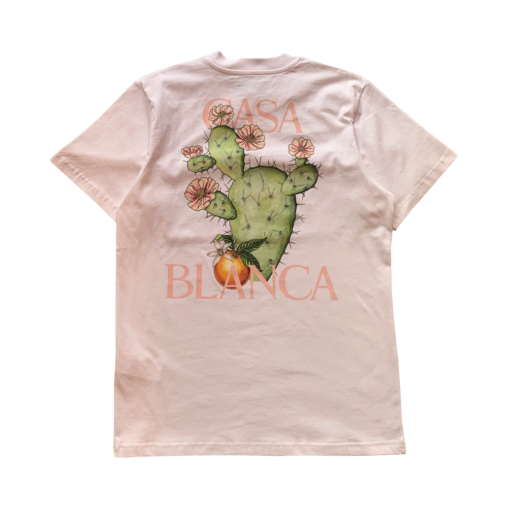 Casablanca CACTUS ET ORANGE PRINTED T-SHIRT