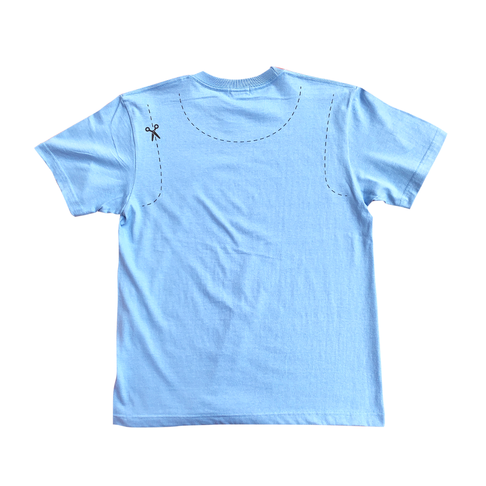 Baby faline Reprint 22nd anniversary T-shirt (Sax-blue)