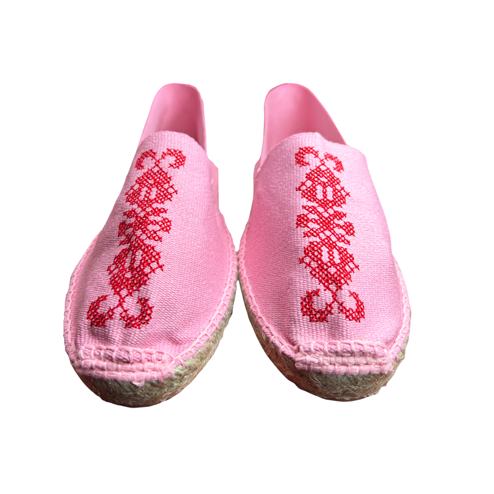 Ines de la Fressange Auriane Espadrilles (Pink)