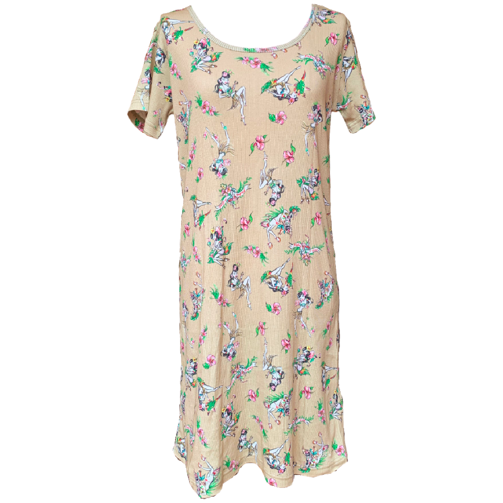 X-girl x FALINE GIRLS DRESS (Beige)