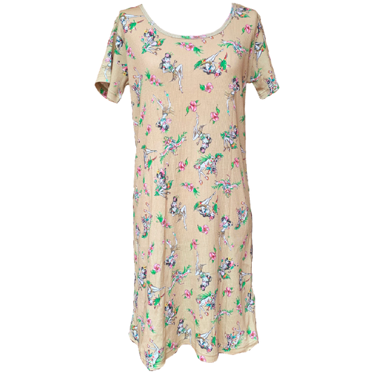 X-girl x FALINE GIRLS DRESS (Beige)