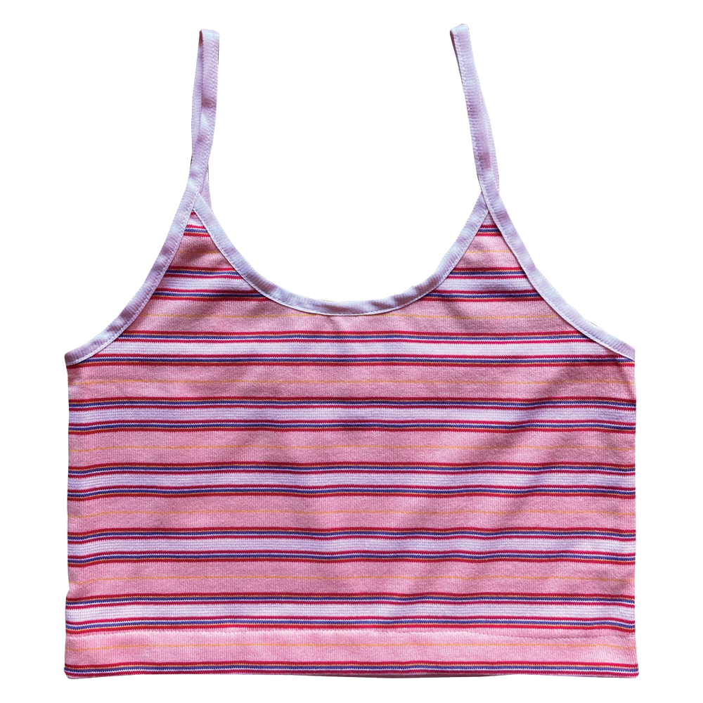 Faline original Stripes camisole(Straps:babypink)