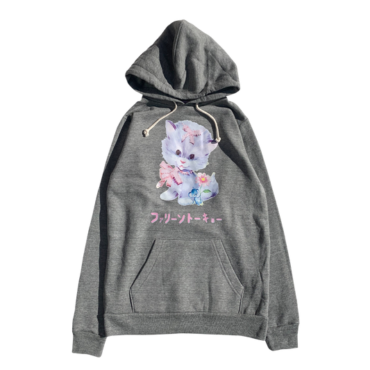 Faline Lolita cat Hoodie Grey