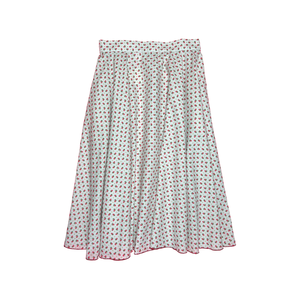 Fifi chachnil Funambule skirt (Red/Grey)