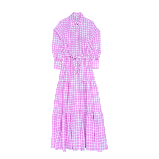 Ines de la Fressange Lena day dress (Pink white)