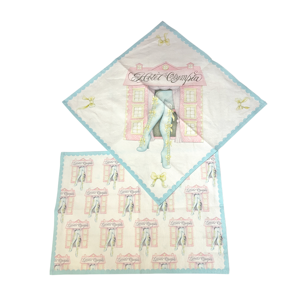 Hotel Olympia placemat and napkin set