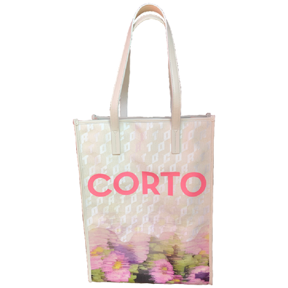 Corto moltedo Shopper tote (Faded flowers)