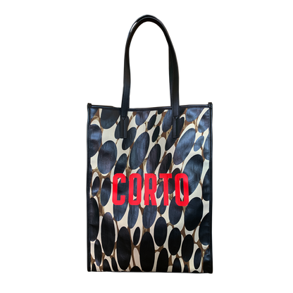 Corto moltedo Shopper tote new Luxor gold red