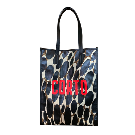 Corto moltedo Shopper tote new Luxor gold red