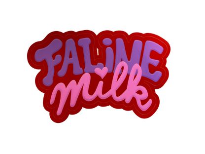 Faline × milk sticker