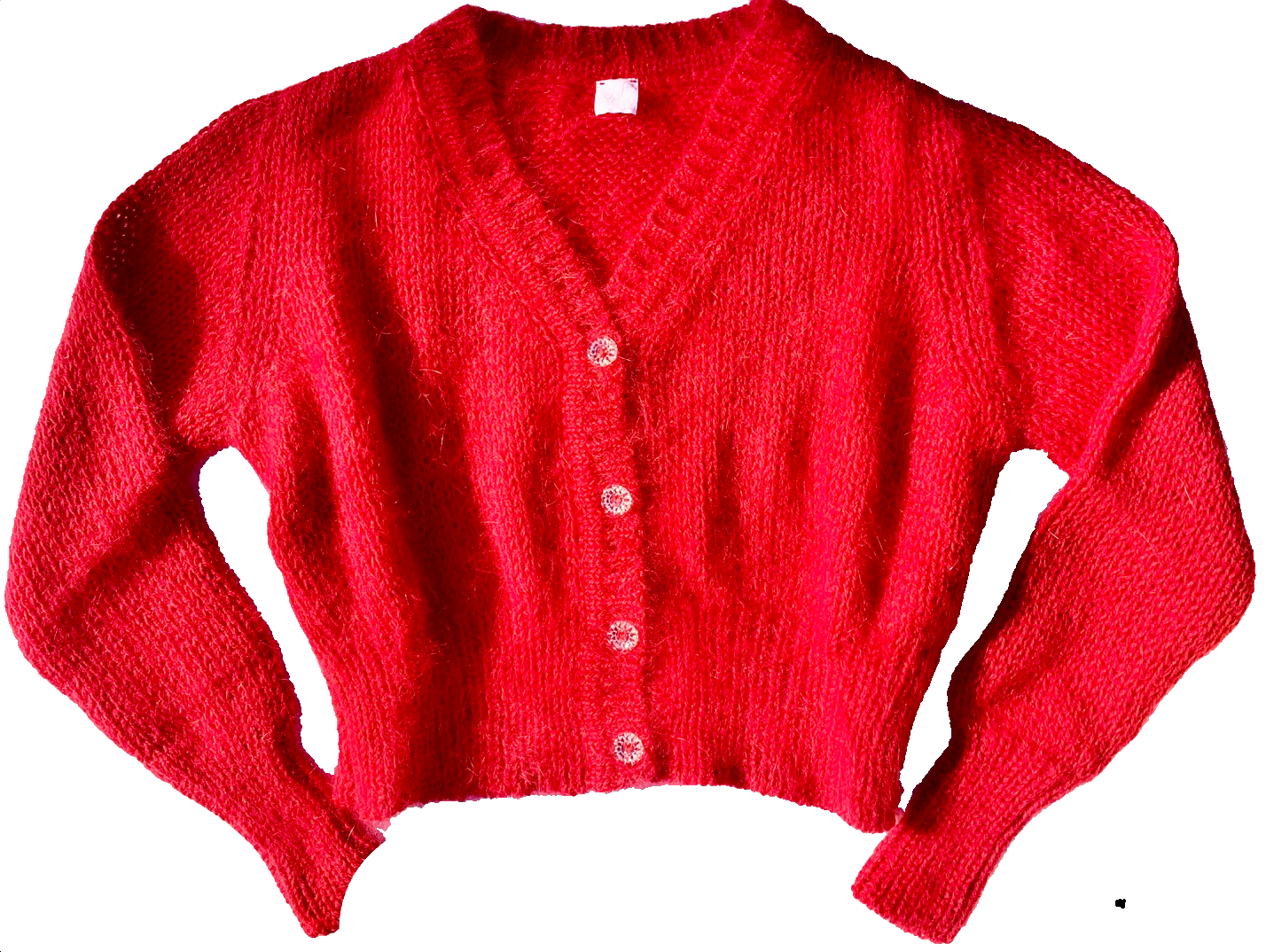 Fifi Chachnil Angora cardigan (Red)