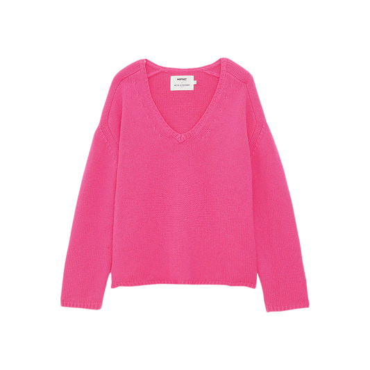 Ines de la Fressange x Notshy, V-neck sweater with hammer sleeves