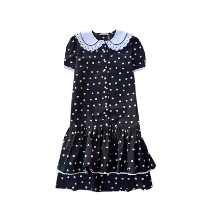 Batsheva Clarice dress Black&White polka dot