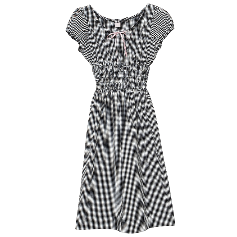 Fifi chachnil Fifi Dress Black Gingham