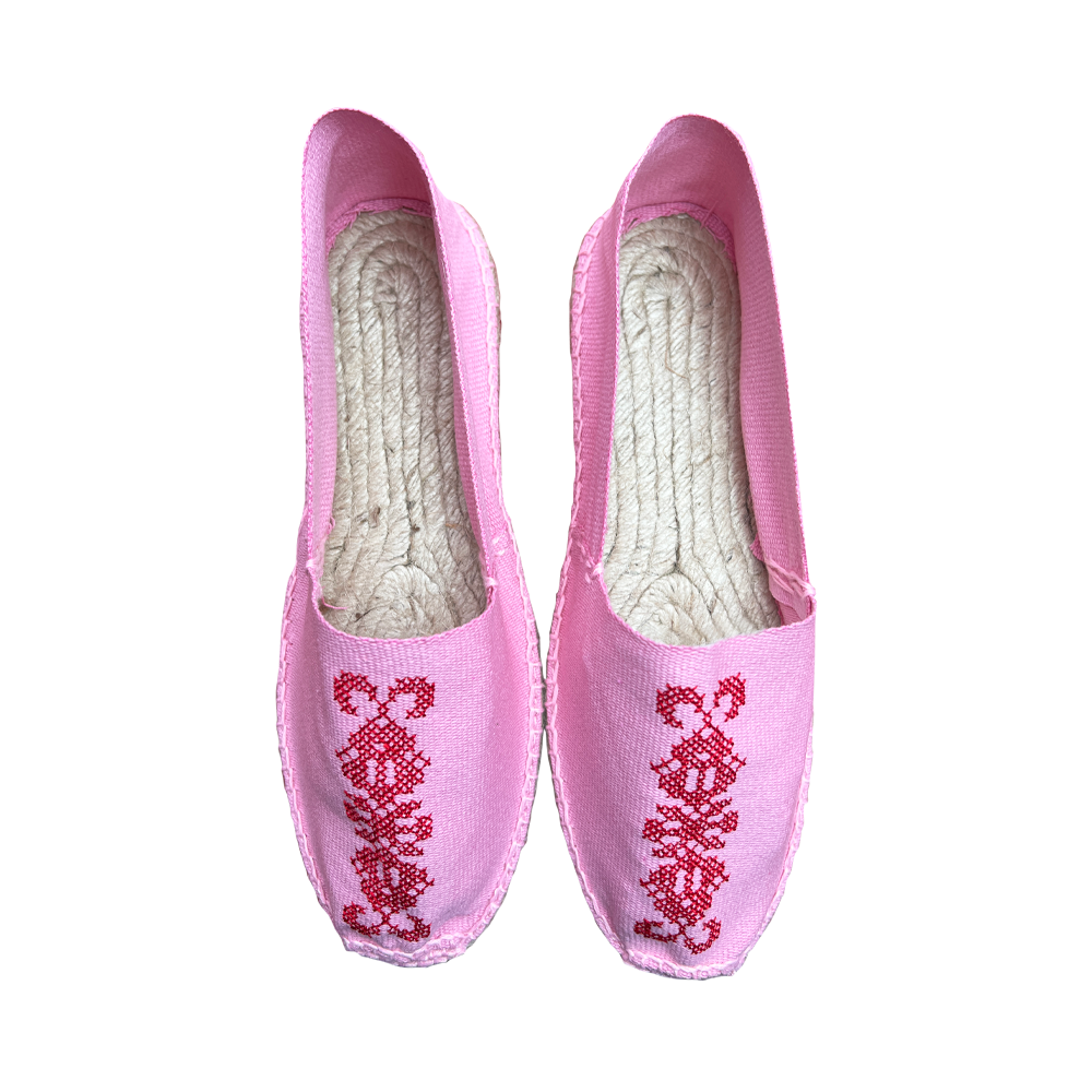 Ines de la Fressange Auriane Espadrilles (Pink)