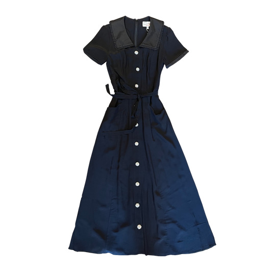 HVN Marina dress w. Collar