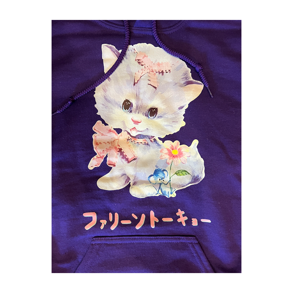 Faline Lolita cat Hoodie purple