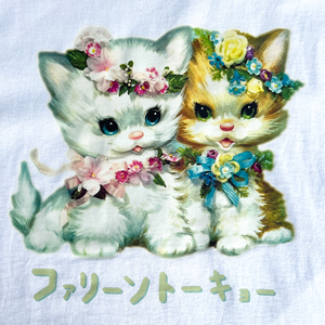 Faline Lolita cats longsleeve Tshirt(white)