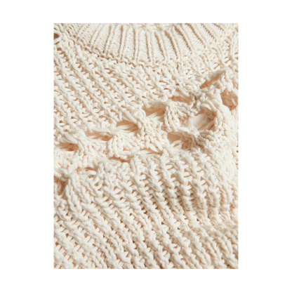 Roberto collina CROCHET SWEATER Natural