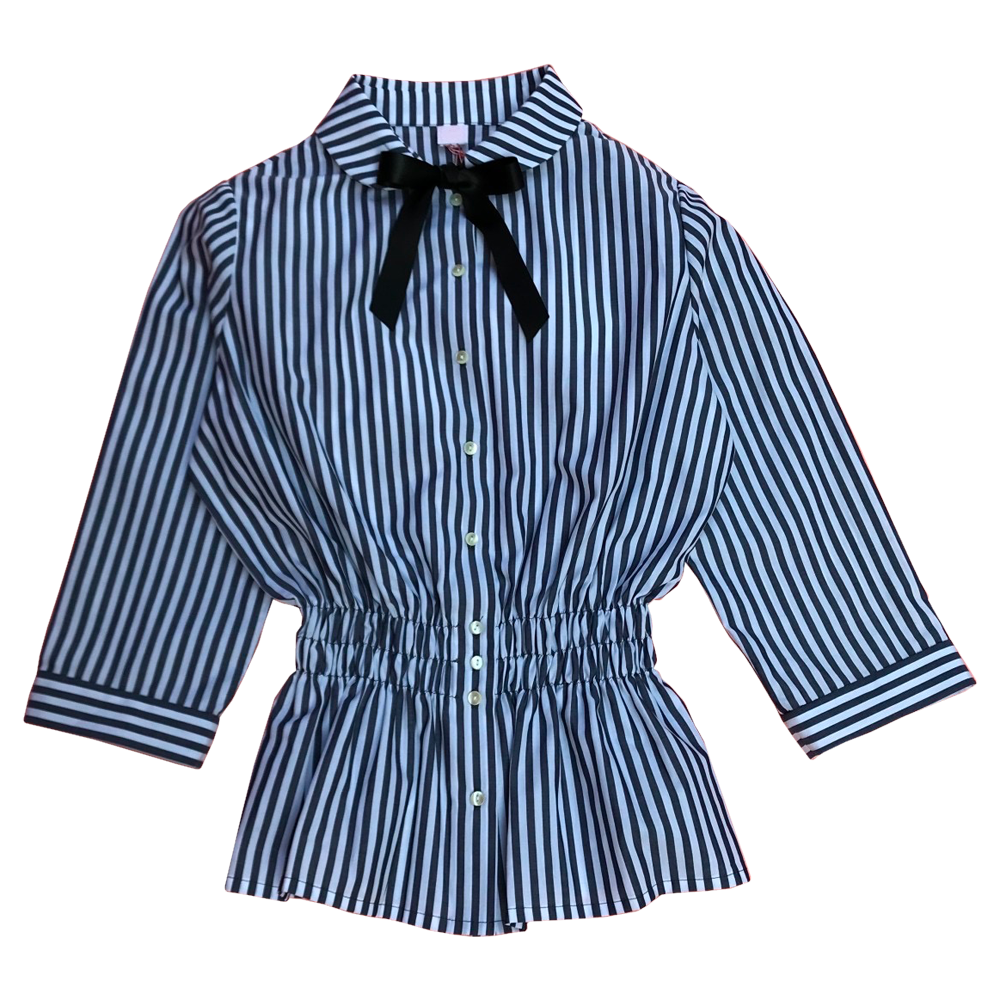 Fifi chachnil Liz shirt Grey stripe