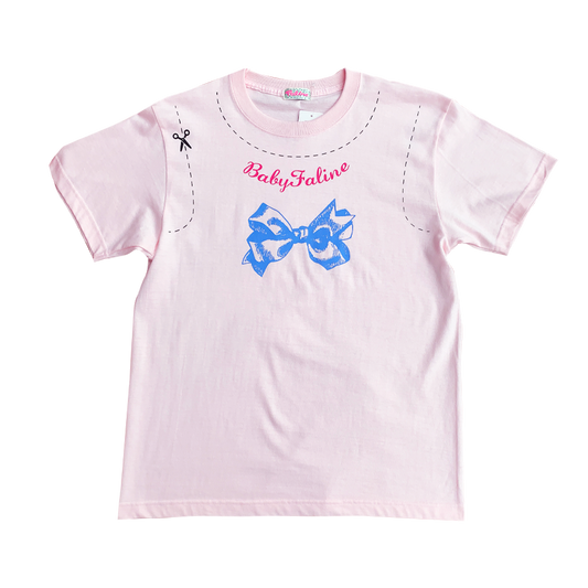 Baby faline Reprint 22nd anniversary T-shirt (Babypink)