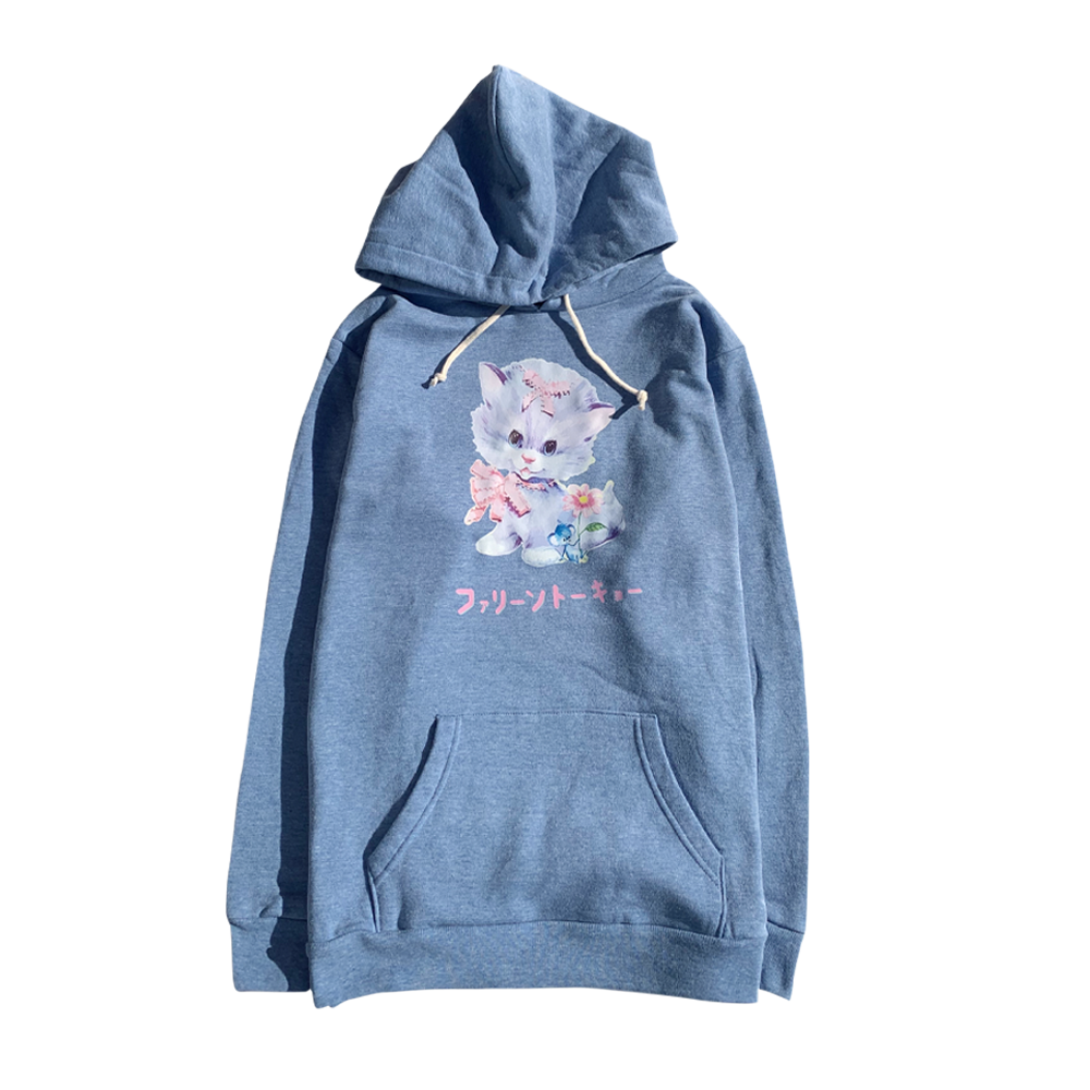 Faline Lolita cat Hoodie blue