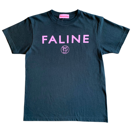 Faline logo charity Tee  (Smoke black)