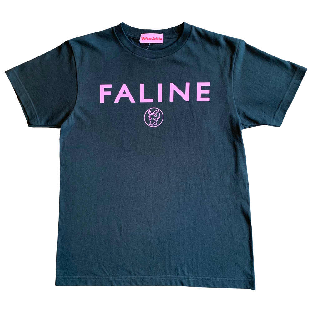 Faline logo charity Tee  (Smoke black)