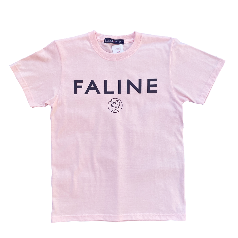 Faline Logo Tee (Baby pink）