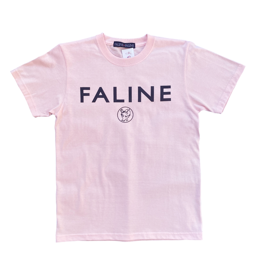 Faline Logo Tee (Baby pink）