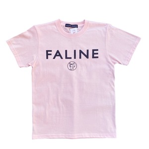 Faline Logo Tee (Baby pink）