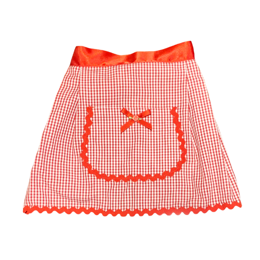 Fifi chachnil Justine Apron Red Gingham