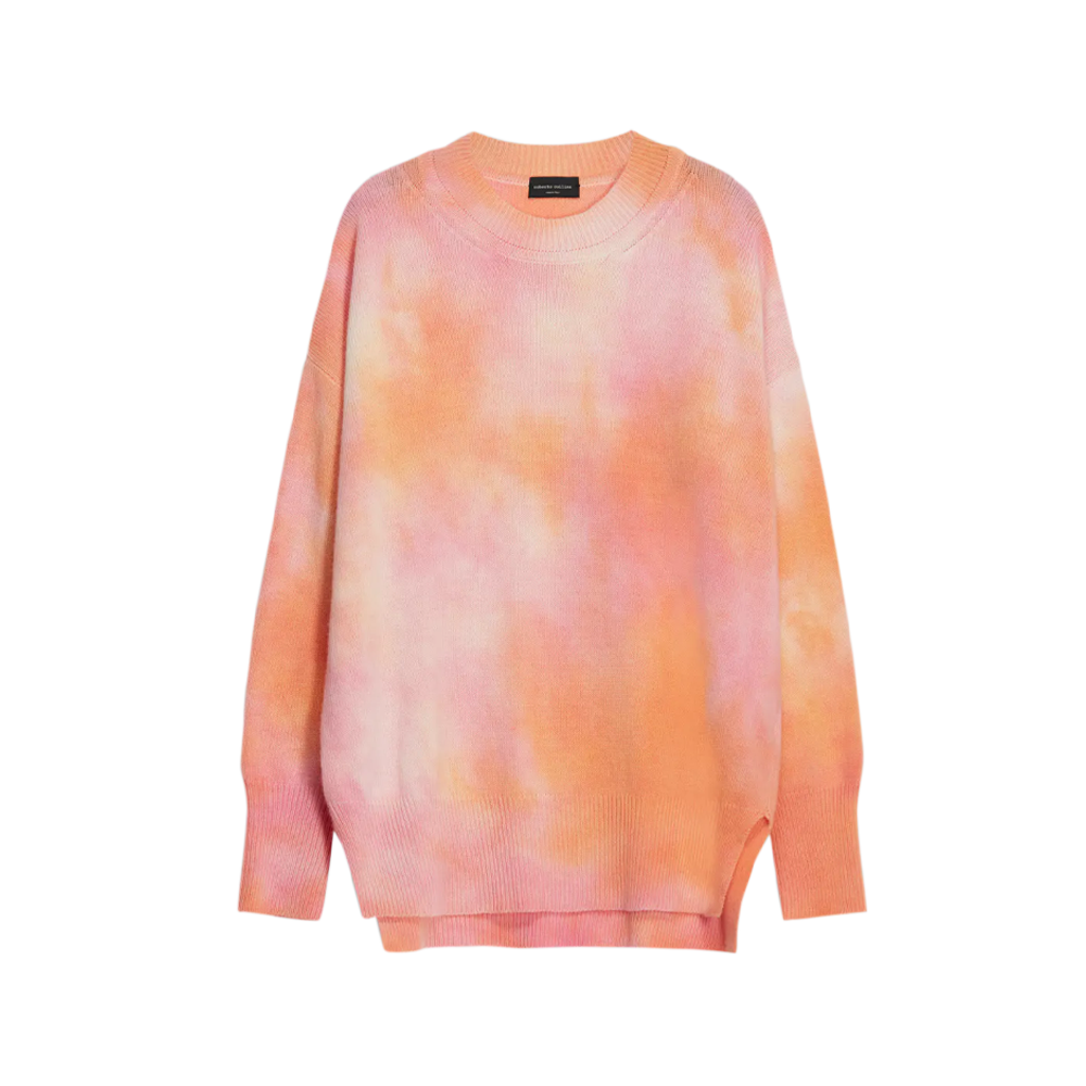 Roberto collina MOLECOLAR TIE & DYE SWEATER Orangeo