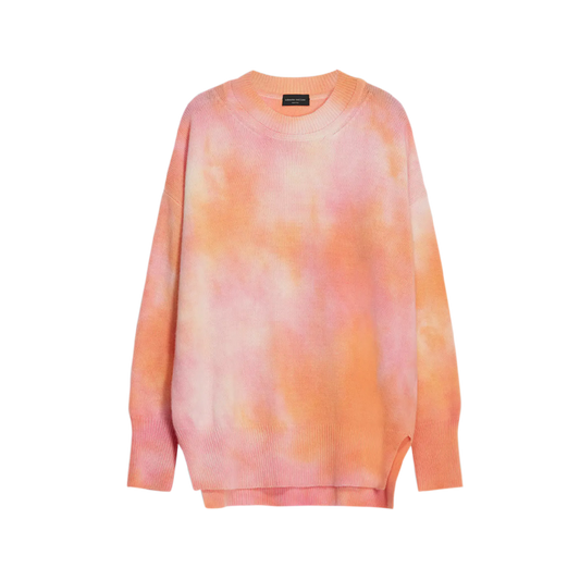 Roberto collina MOLECOLAR TIE & DYE SWEATER Orangeo