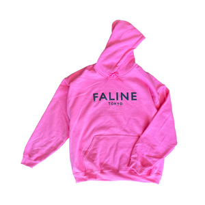 Faline Tokyo hoodie (Safty Pink×Black)