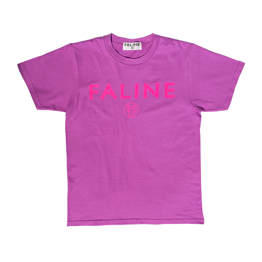 Faline logo charity tee  (Purple )