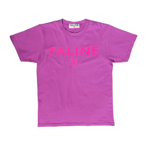 Faline logo charity tee  (Purple )